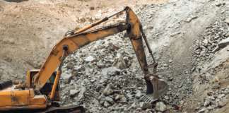 Request for Quotations for JCB JS370 Excavator with Hydraulic Rock Breaker and Fittings Hydraulic crusher and track type excavator backhoe machinery working